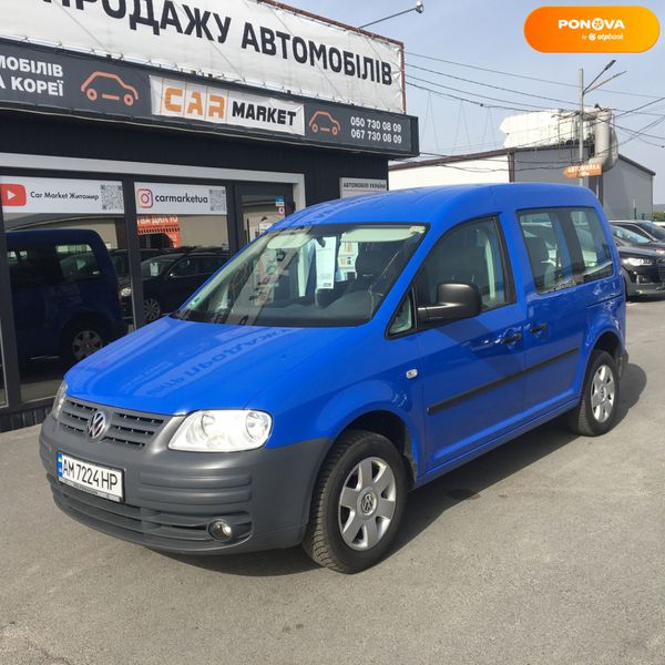 Volkswagen Caddy пасс., 2006, Бензин, 1.4 л., 217 тис. км, Універсал, Синій, Житомир 32685 фото