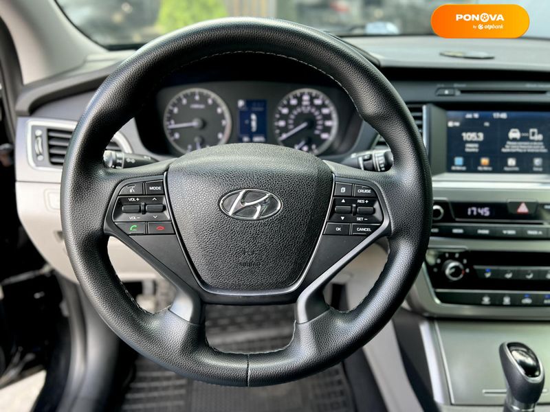 Hyundai Sonata, 2017, Бензин, 2.4 л., 134 тис. км, Седан, Чорний, Одеса 110085 фото