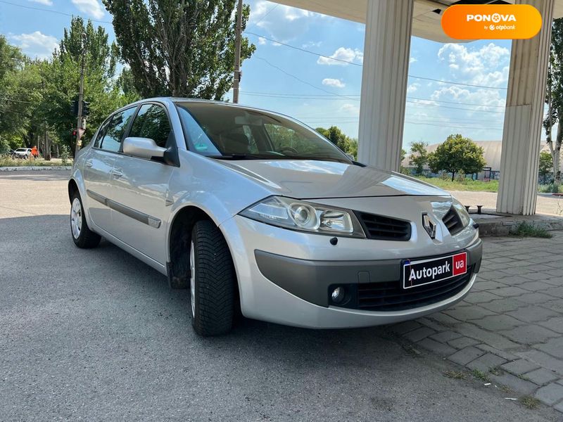 Renault Megane, 2006, Бензин, 1.6 л., 210 тис. км, Седан, Сірий, Запоріжжя 109968 фото