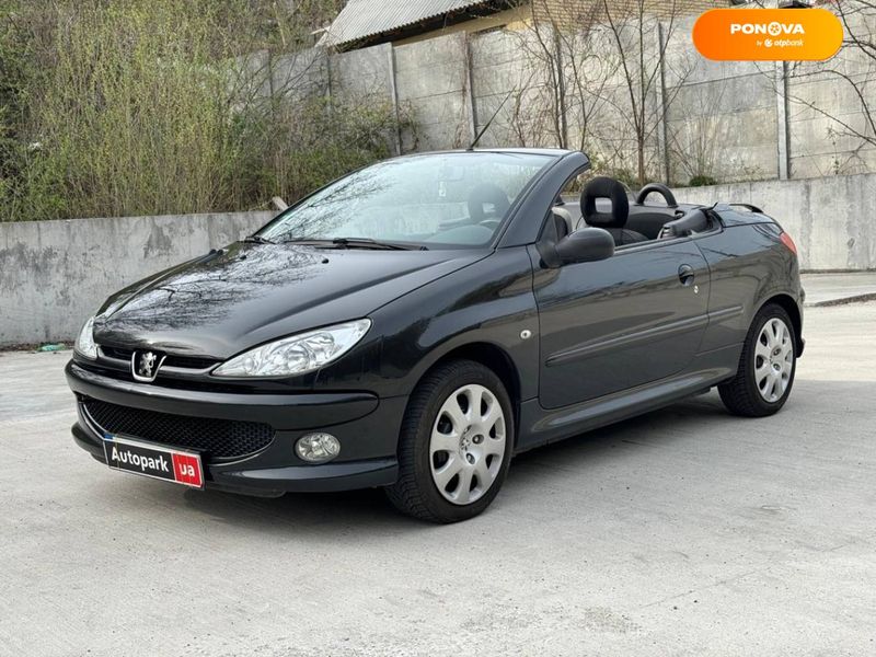 Peugeot 206, 2006, Бензин, 1.6 л., 248 тис. км, Кабріолет, Чорний, Київ 34731 фото