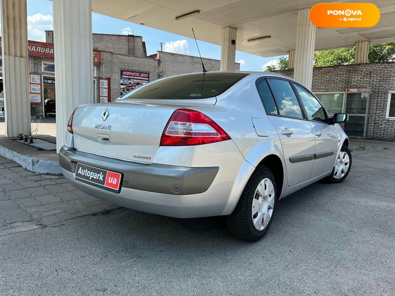 Renault Megane, 2006, Бензин, 1.6 л., 210 тис. км, Седан, Сірий, Запоріжжя 109968 фото