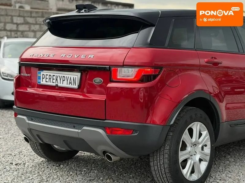 Land Rover Range Rover Evoque, 2017 р., Бензин, 123 тис. км, Позашляховик / Кросовер, Червоний, Дніпро (Дніпропетровськ) AT-10417899 фото
