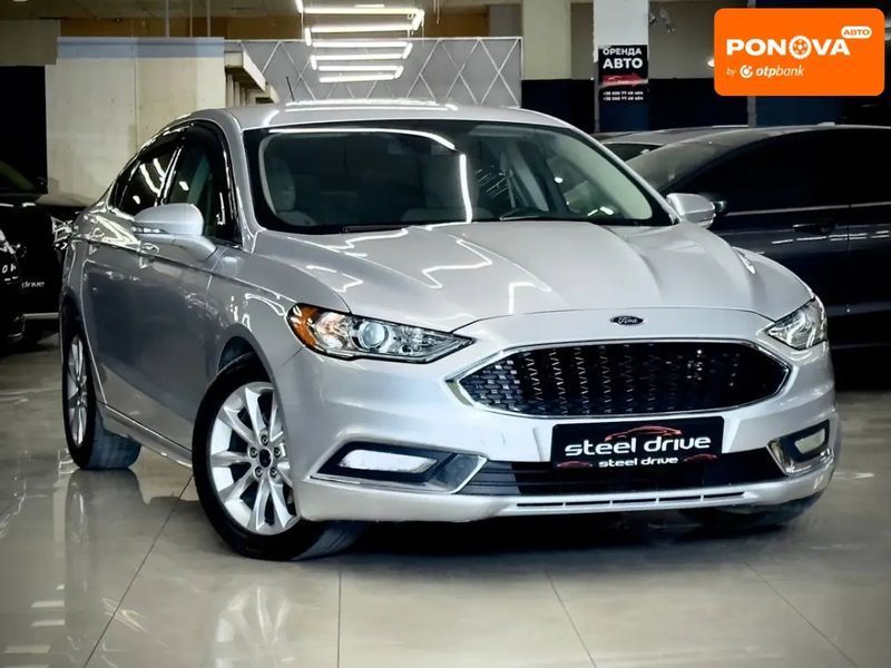 Ford Fusion, 2017 р., Бензин, 163 тис. км, Седан, Сірий, Миколаїв AT-10417490 фото
