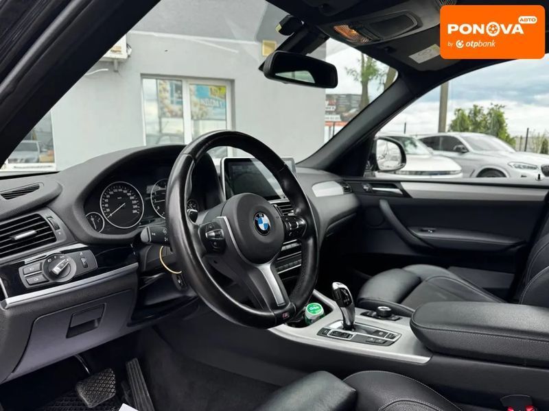 BMW X3, 2017 р., Бензин, 104 тис. км, Позашляховик / Кросовер, Чорний, Івано-Франківськ AT-10424489 фото