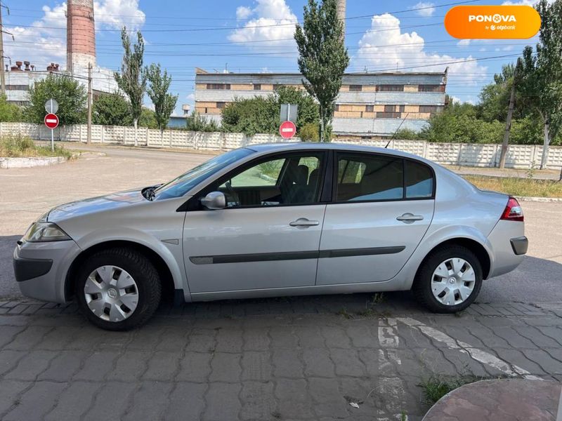 Renault Megane, 2006, Бензин, 1.6 л., 210 тис. км, Седан, Сірий, Запоріжжя 109968 фото