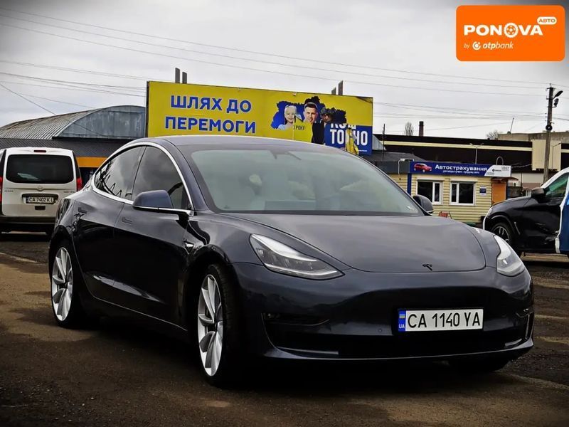 Tesla Model 3, 2019 р., Електро, 89 тис. км, Седан, Сірий, Черкаси AT-10418389 фото