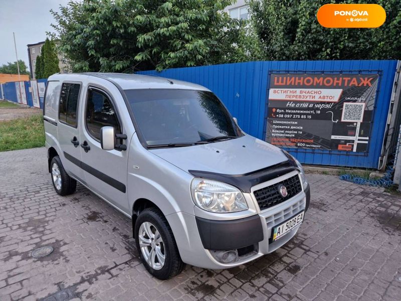 Fiat Doblo, 2008, Дизель, 1.9 л., 240 тыс. км, Минивен, Серый, Бровари Cars-Pr-65062 фото