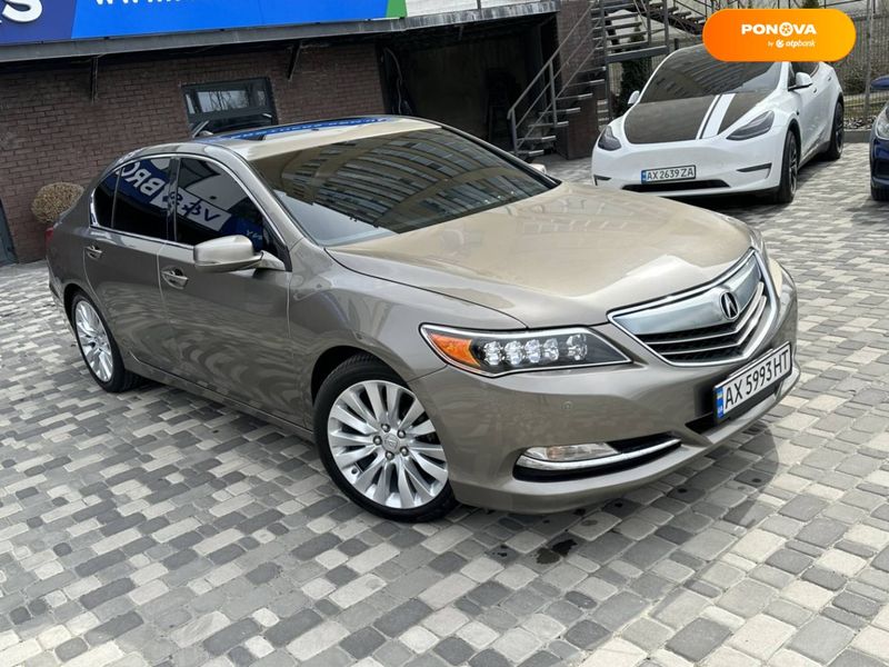 Acura RLX, 2013, Бензин, 3.48 л., 163 тис. км, Седан, Бежевий, Харків 30688 фото