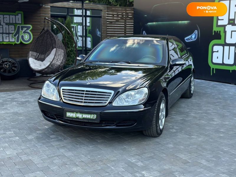 Mercedes-Benz S-Class, 2003, Бензин, 6 л., 110 тис. км, Седан, Чорний, Київ 108908 фото