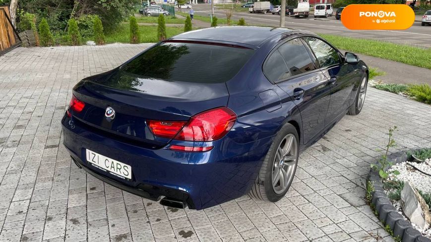 BMW 6 Series, 2016, Бензин, 2.98 л., 147 тыс. км, Купе, Синий, Львов 108310 фото