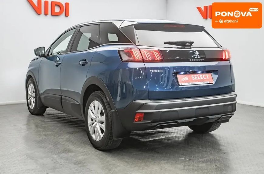 Peugeot 3008, 2021 р., Дизель, 89 тис. км, Позашляховик / Кросовер, Синій, Київ AT-10427643 фото