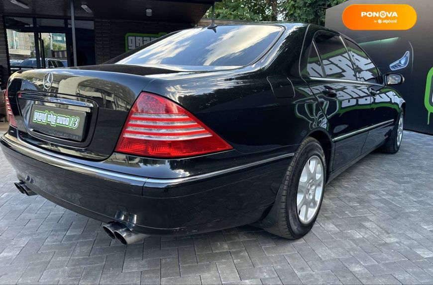 Mercedes-Benz S-Class, 2003, Бензин, 6 л., 110 тис. км, Седан, Чорний, Київ 108908 фото