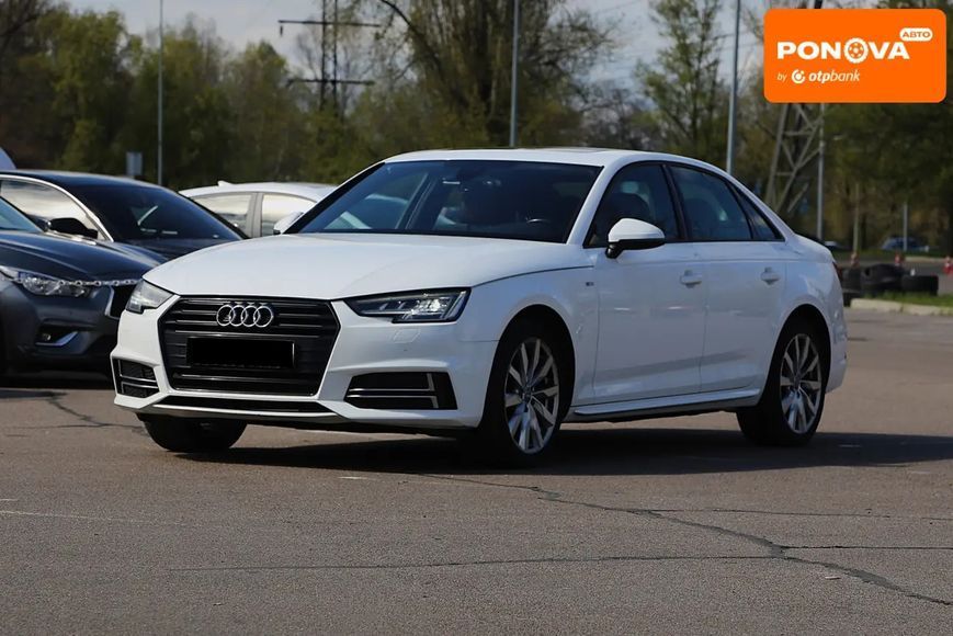 Audi A4, 2018 г., Бензин, 129 тыс. км, Седан, Белый, Киев AT-10415487 фото