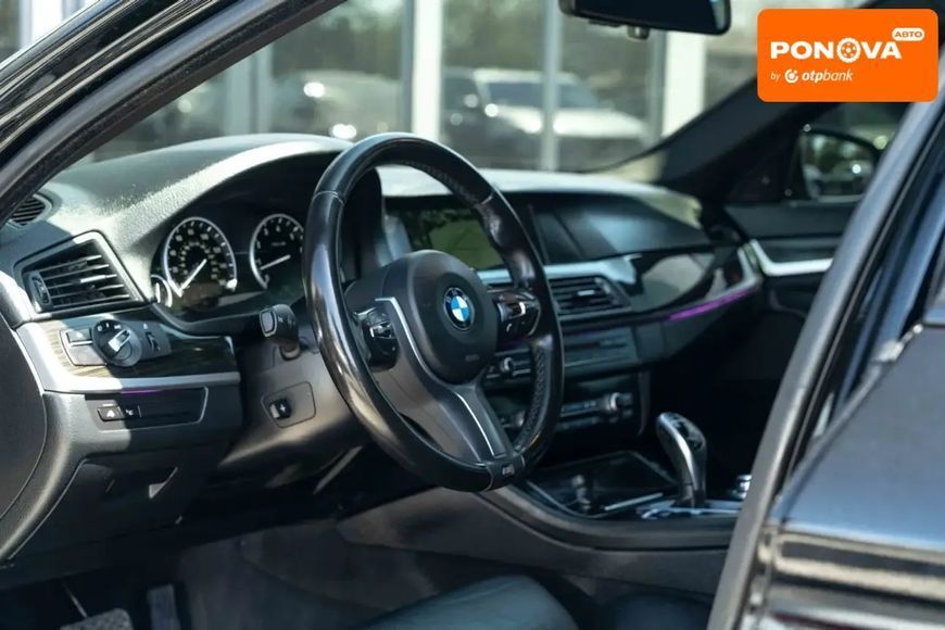 BMW 5 Series, 2012 р., Бензин, 135 тис. км, Седан, Чорний, Чернівці AT-10417819 фото