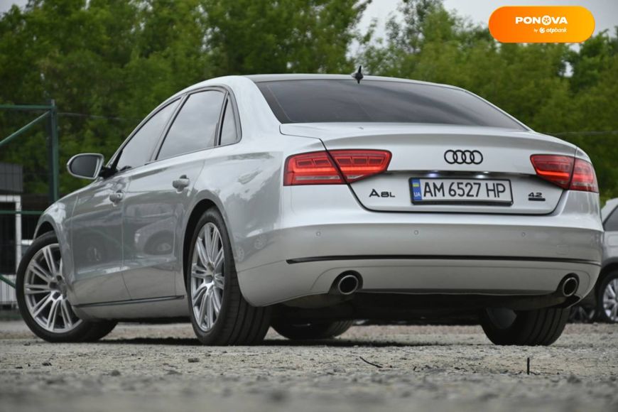 Audi A8, 2011, Бензин, 4.16 л., 290 тис. км, Седан, Сірий, Бердичів 103179 фото