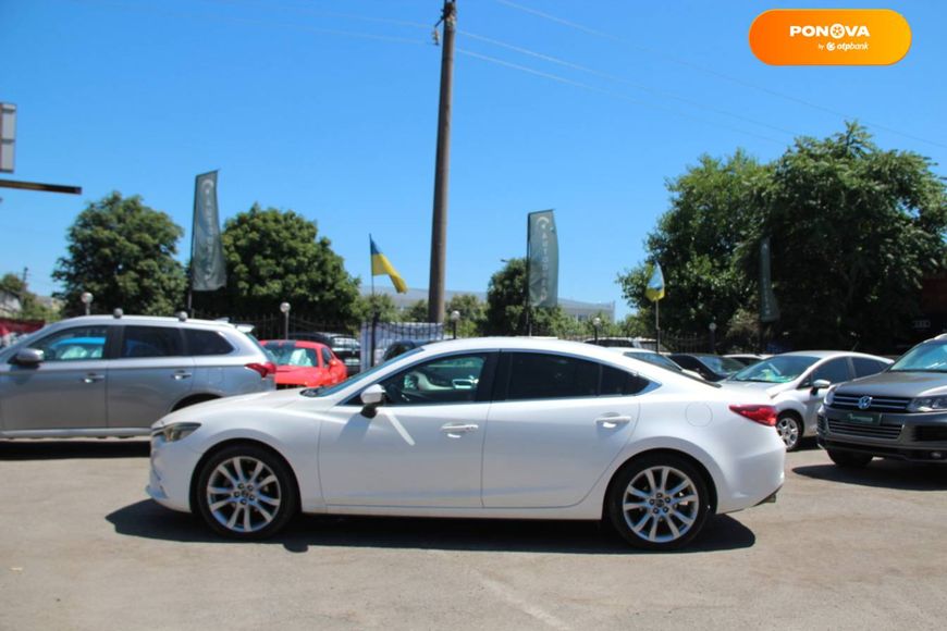 Mazda 6, 2014, Бензин, 2.49 л., 200 тис. км, Седан, Білий, Одеса 108170 фото