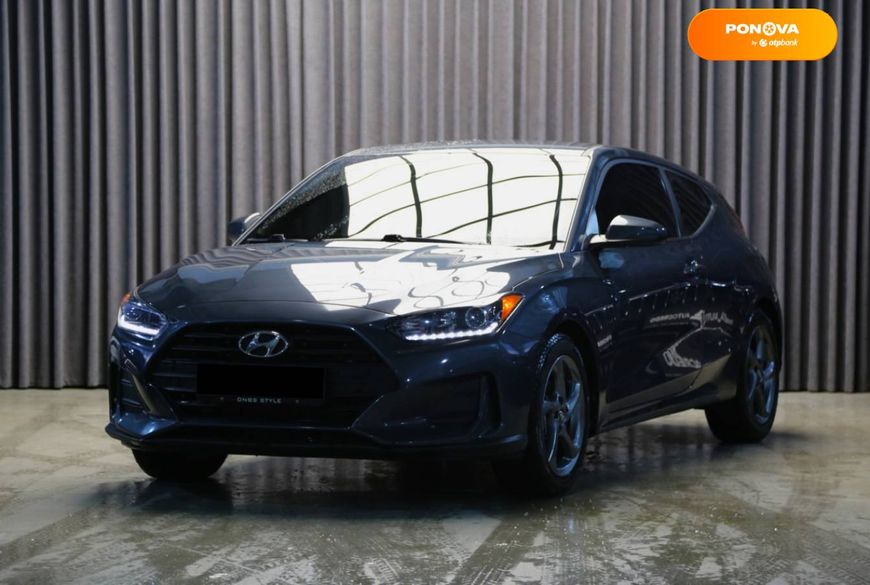 Hyundai Veloster, 2019, Газ пропан-бутан / Бензин, 2 л., 73 тыс. км, Хетчбек, Серый, Киев 14842 фото