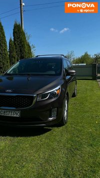 Kia Sedona, 2016, Бензин, 3.34 л., 120 тис. км, Мінівен, Коричневий, Стрий Cars-Pr-270381 фото