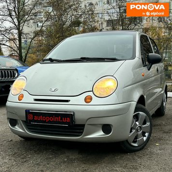 Daewoo Matiz, 2008, Бензин, 0.8 л., 121 тис. км, Хетчбек, Сірий, Суми 280272 фото