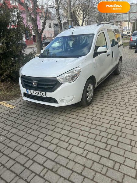 Dacia Dokker, 2015, Дизель, 1.5 л., 192 тыс. км, Универсал, Белый, Черновцы Cars-Pr-160315 фото