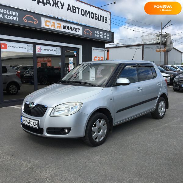 Skoda Fabia, 2008, Бензин, 1.4 л., 138 тис. км, Хетчбек, Сірий, Житомир 109464 фото