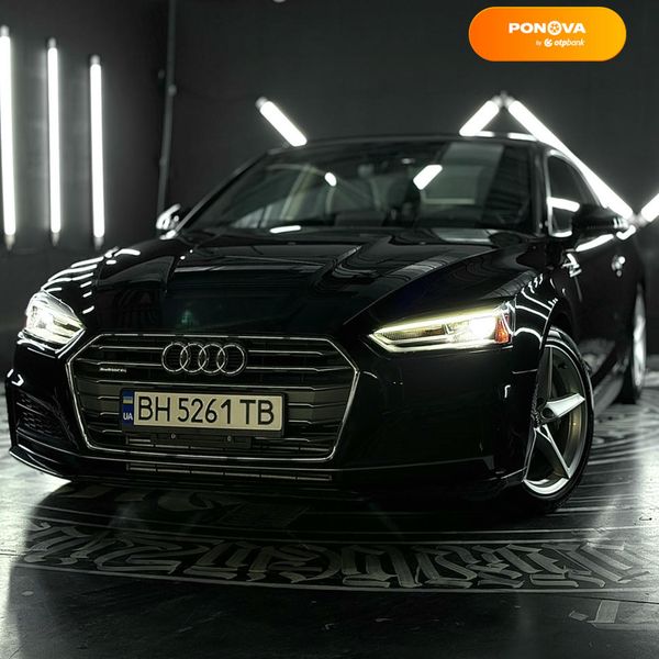 Audi A5, 2018, Бензин, 1.98 л., 42 тис. км, Купе, Чорний, Одеса Cars-Pr-62847 фото