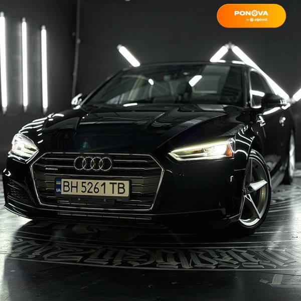 Audi A5, 2018, Бензин, 1.98 л., 42 тыс. км, Купе, Чорный, Одесса Cars-Pr-62847 фото