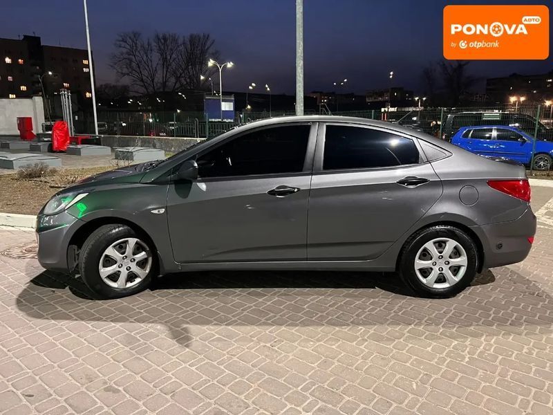 Hyundai Accent, 2013 р., Газ метан / Бензин, 370 тис. км, Седан, Сірий, Київ AT-10412649 фото