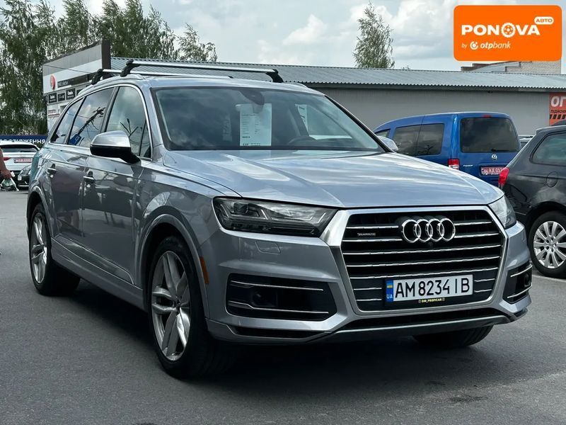 Audi Q7, 2015 р., Бензин, 181 тис. км, Позашляховик / Кросовер, Сірий, Житомир AT-10417605 фото