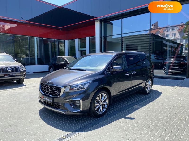 Kia Carnival, 2019, Дизель, 2.2 л., 124 тис. км, Мінівен, Сірий, Одеса 107337 фото