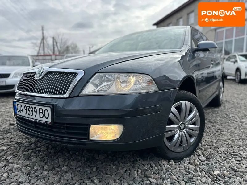 Skoda Octavia, 2008 р., Бензин, 300 тис. км, Седан, Сірий, Сміла AT-10411203 фото