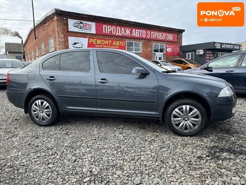 Skoda Octavia, 2008 р., Бензин, 300 тис. км, Седан, Сірий, Сміла AT-10411203 фото