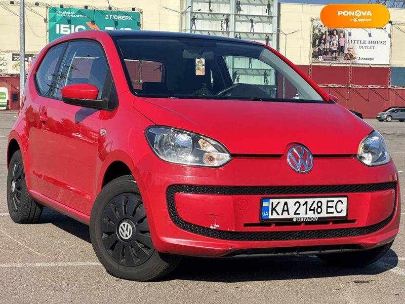 Volkswagen Up, 2012, Бензин, 1 л., 245 тис. км, Хетчбек, Червоний, Київ 100279 фото