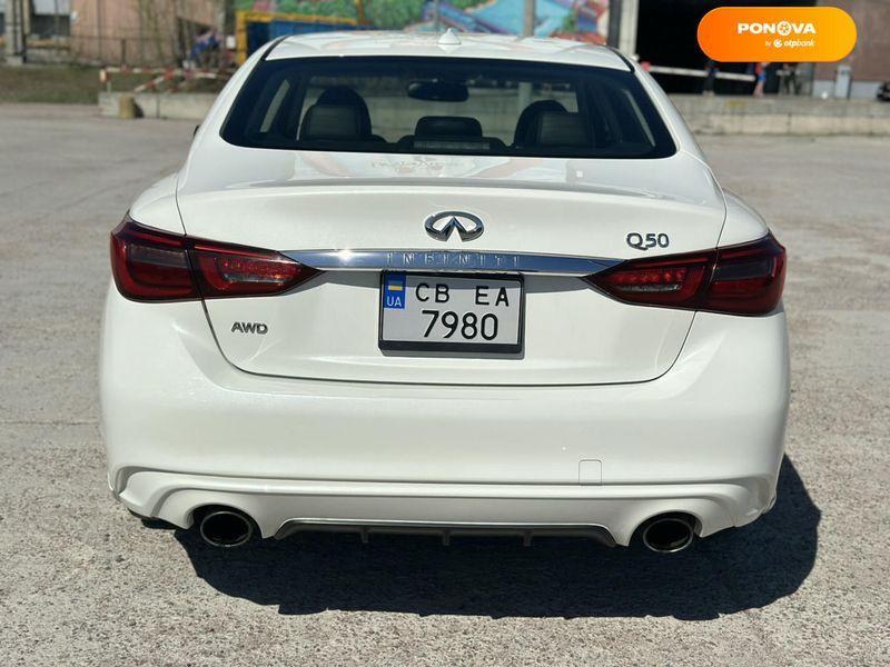 Infiniti Q50, 2017, Бензин, 3 л., 99 тыс. км, Седан, Белый, Киев Cars-Pr-65475 фото