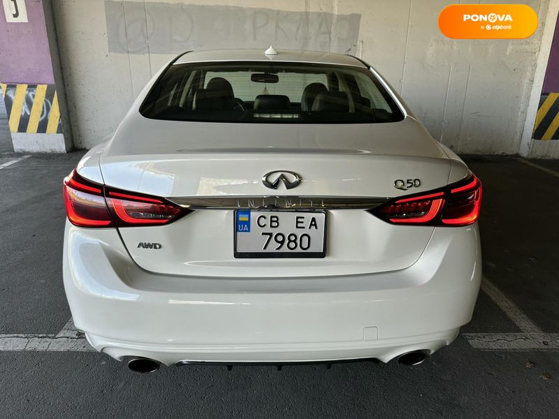 Infiniti Q50, 2017, Бензин, 3 л., 99 тис. км, Седан, Білий, Київ Cars-Pr-65475 фото