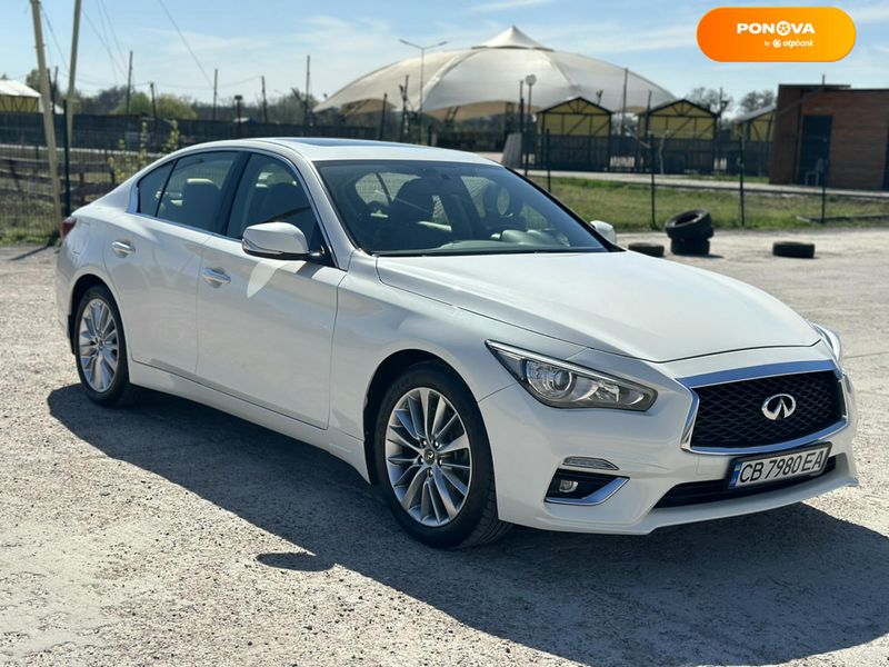 Infiniti Q50, 2017, Бензин, 3 л., 99 тыс. км, Седан, Белый, Киев Cars-Pr-65475 фото