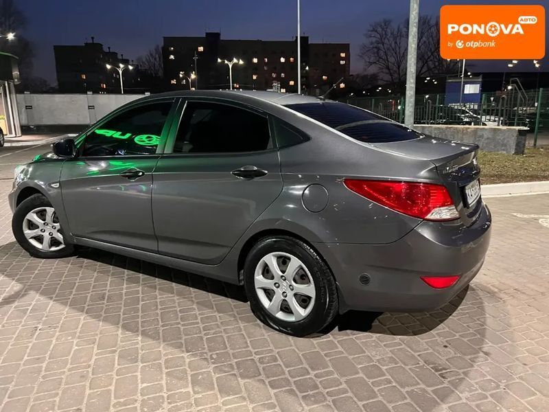 Hyundai Accent, 2013 р., Газ метан / Бензин, 370 тис. км, Седан, Сірий, Київ AT-10412649 фото