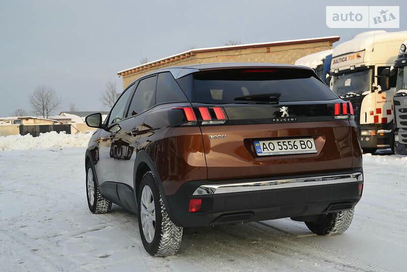 Peugeot 3008, 2017, Дизель, 1.6 л., 230 тис. км, Позашляховик / Кросовер, Коричневий, Хуст 18016 фото