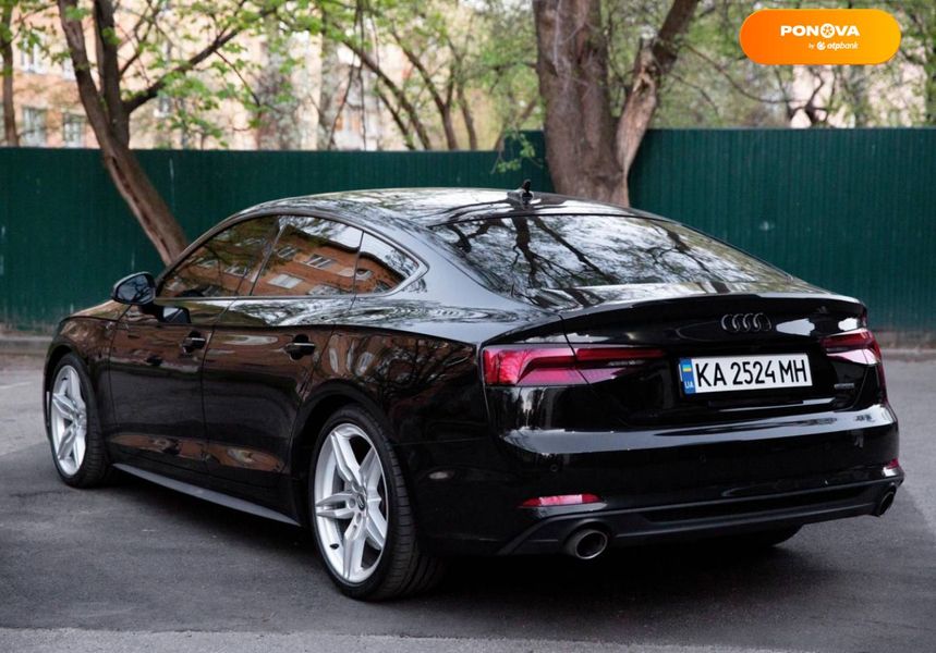 Audi A5 Sportback, 2019, Бензин, 2 л., 25 тыс. км, Лифтбек, Чорный, Киев Cars-Pr-65184 фото