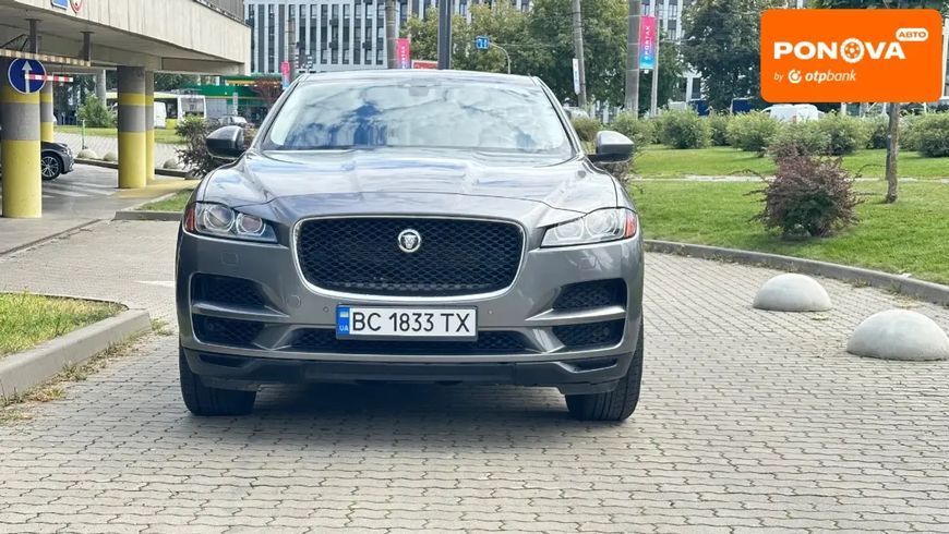 Jaguar F-Pace, 2019 р., Бензин, 130 тис. км, Позашляховик / Кросовер, Сірий, Львів AT-10400425 фото
