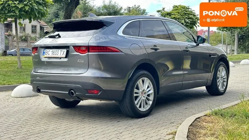 Jaguar F-Pace, 2019 р., Бензин, 130 тис. км, Позашляховик / Кросовер, Сірий, Львів AT-10400425 фото