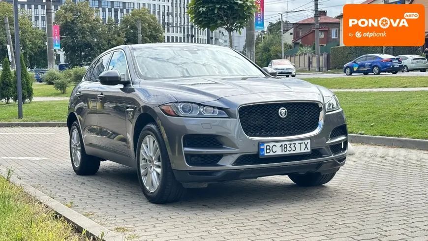 Jaguar F-Pace, 2019 р., Бензин, 130 тис. км, Позашляховик / Кросовер, Сірий, Львів AT-10400425 фото