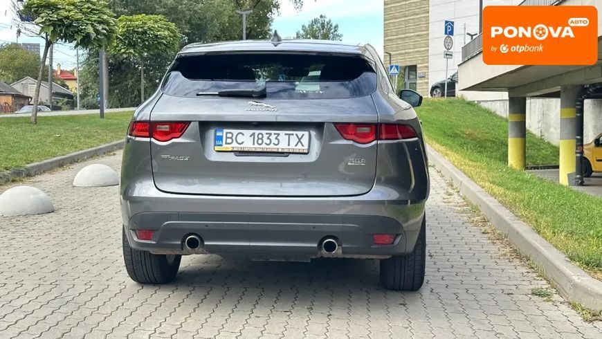 Jaguar F-Pace, 2019 р., Бензин, 130 тис. км, Позашляховик / Кросовер, Сірий, Львів AT-10400425 фото