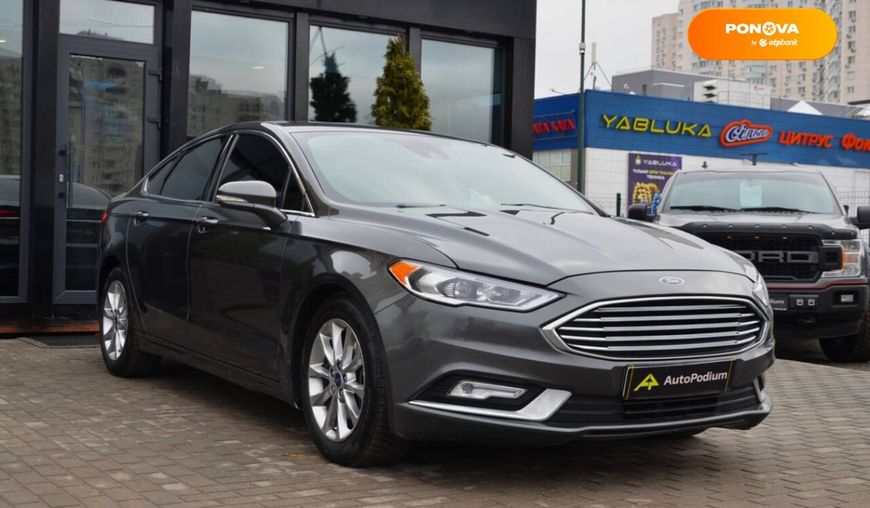 Ford Fusion, 2016, Бензин, 130 тис. км, Седан, Сірий, Київ 39423 фото