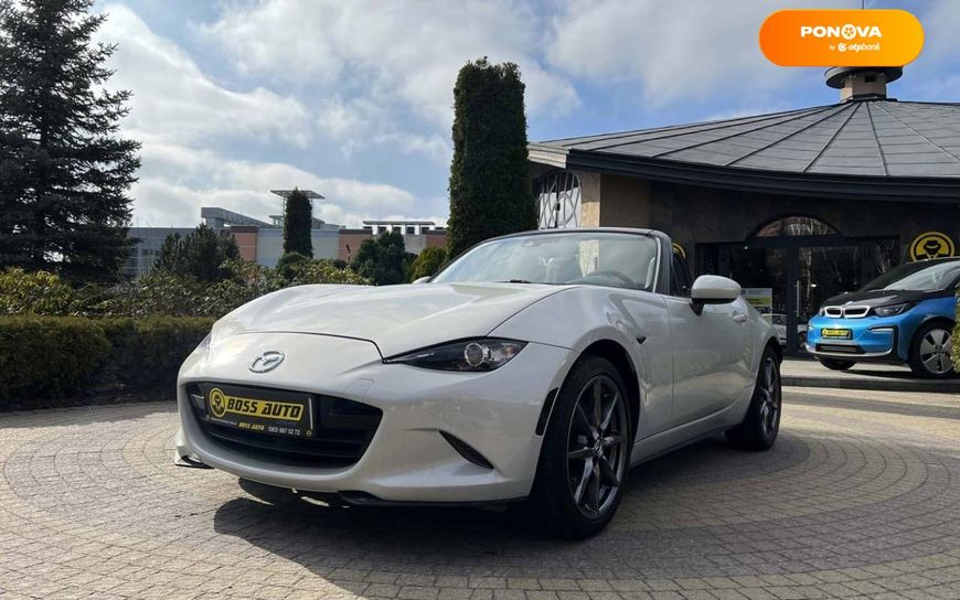 Mazda MX-5, 2016, Бензин, 2 л., 97 тыс. км, Родстер, Белый, Львов 10353 фото