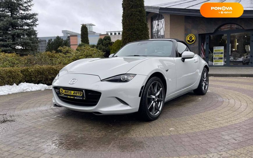 Mazda MX-5, 2016, Бензин, 2 л., 97 тыс. км, Родстер, Белый, Львов 10353 фото