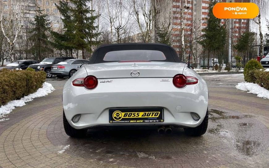 Mazda MX-5, 2016, Бензин, 2 л., 97 тис. км, Родстер, Білий, Львів 10353 фото