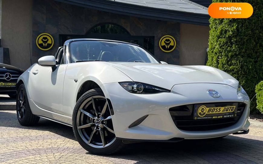 Mazda MX-5, 2016, Бензин, 2 л., 97 тыс. км, Родстер, Белый, Львов 10353 фото