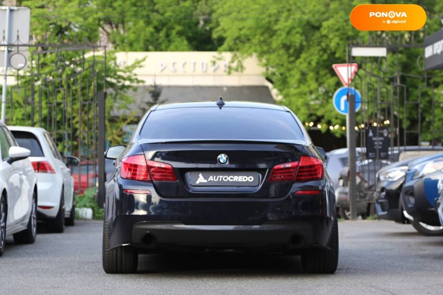 BMW 5 Series, 2015, Дизель, 3 л., 187 тис. км, Седан, Чорний, Київ 43503 фото