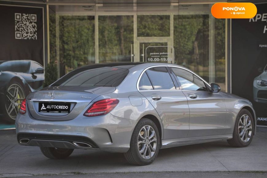 Mercedes-Benz C-Class, 2016, Бензин, 2 л., 126 тис. км, Седан, Сірий, Харків 46009 фото